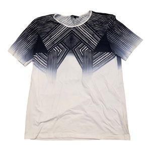 Les Hommes Designer Geometric Printed Shirt size 54 XXL